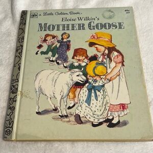 Vintage Mother Goose Little Golden Book 6th Printing 1974